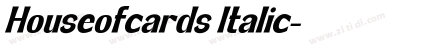 Houseofcards Italic字体转换